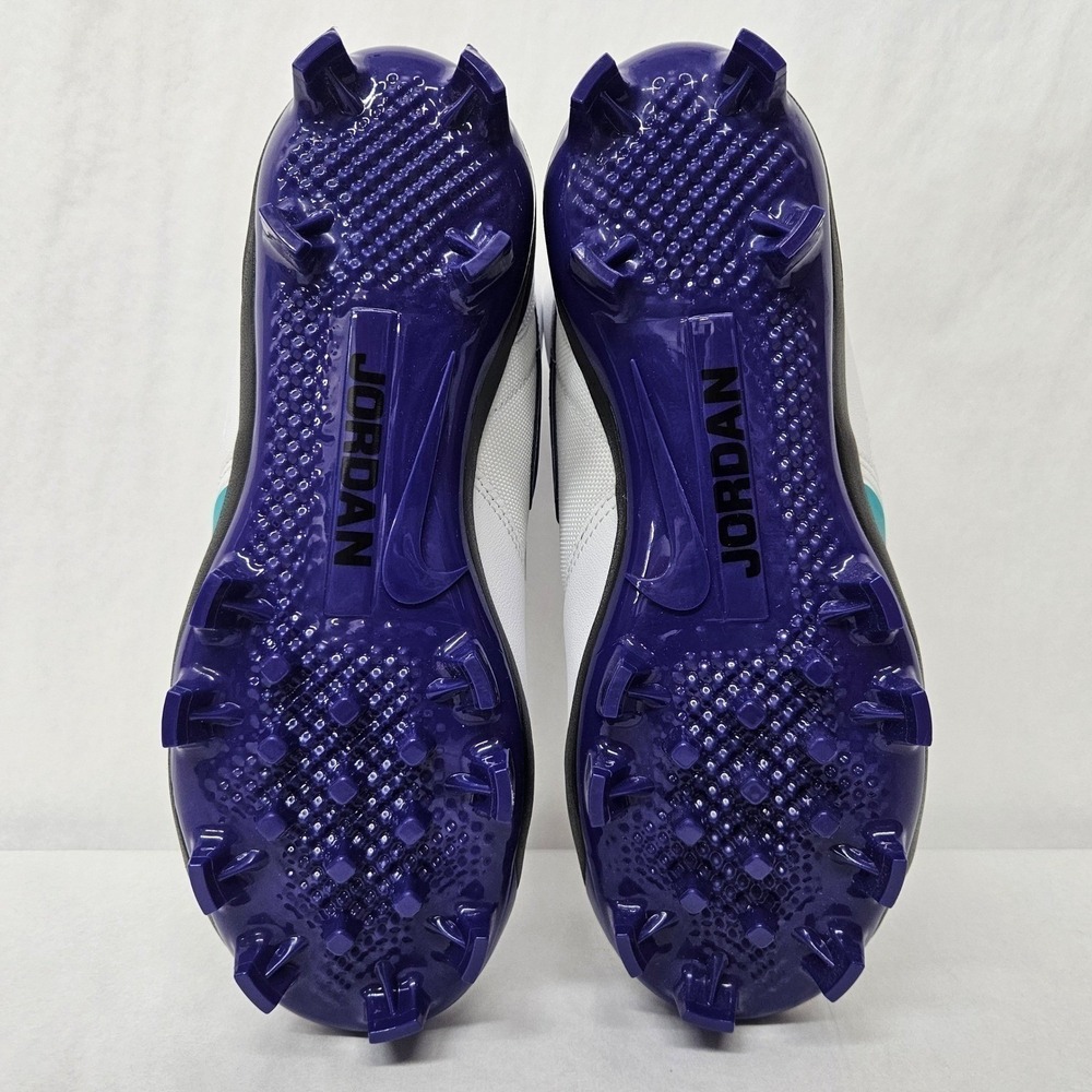 Jordan Stadium 90‎ Low MCS Baseball Cleats HQ0211-105 White Purple Men Size 10.5 - Picture 7 of 10